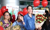 Nam Em rạng rỡ về nước sau sự cố thi ứng xử tại Miss Earth