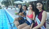 Á hậu Lệ Hằng tự tin diện bikini đọ dáng cùng thí sinh Miss Universe