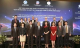 Các diễn giả tham dự hội thảo. Ảnh: baoquocte 