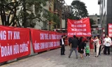 Chung cư 25 Tân Mai giăng băng rôn phản đối CĐT 