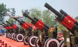 Nhìn gần dàn pháo chuẩn bị cho Lễ kỷ niệm 70 năm Chiến thắng Điện Biên Phủ
