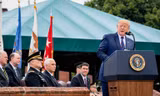Ông Trump trong một lần phát biểu trước các tướng lĩnh cao cấp nhất của quân đội Mỹ