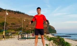 Đỗ Quốc Luật có mặt tại Lý Sơn sẵn sàng cho Tiền Phong Marathon. Ảnh: NVCC 