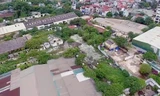 Khu đất 551 Nguyễn Văn Cừ (Long Biên) nơi đặt Nhà máy xe lửa Gia Lâm. Ảnh: Điệp Điệp 