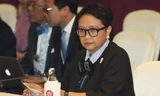 Ngoại trưởng Indonesia Retno Marsudi. Ảnh: AP 