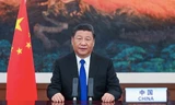 Chủ tịch Trung Quốc Tập Cận Bình có bài phát biểu trực tuyến tại hội nghị của Hội đồng Y tế thế giới ngày 18/5. Ảnh: Xinhua