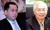 Bị can Phan Văn Anh Vũ ( Vũ “ nhôm”) và Trần Phương Bình- nguyên Tổng Giám đốc DongA Bank