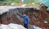 Đường Hồ Chí Minh qua Đắk Nông lại sụt lún đến 3m, đứt gãy nghiêm trọng