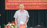 Ban Chỉ đạo trung ương về phòng, chống tham nhũng, tiêu cực kiểm tra tại Tỉnh ủy Bình Định