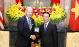 Chủ tịch nước Võ Văn Thưởng tiếp Tổng thống Mỹ Joe Biden. ̣Ảnh: Nhật Minh)