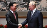 Chủ tịch nước Võ Văn Thưởng gặp Tổng thống Liên bang Nga Vladimir Putin