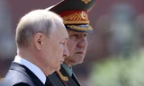 Tổng thống Nga Vladimir Putin và Bộ trưởng Quốc phòng Sergei Shoigu. (Ảnh: Sputnik)