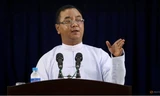 Người phát ngôn chính quyền quân sự Myanmar Zaw Min Tun. (Ảnh: Reuters)