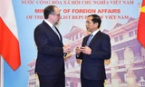 Bộ trưởng Ngoại giao Bùi Thanh Sơn tiếp người đồng cấp Áo Alexander Schallenberg. (Ảnh: baoquocte)