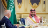 Thái tử Ả-rập Xê-út Mohammed bin Salman trong cuộc đón Tổng thống Mỹ Joe Biden sang thăm tháng 7/2022. (Ảnh: Reuters)