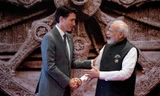 Thủ tướng Ấn Độ Narendra Modi và Thủ tướng Canada Justin Trudeau tại thượng đỉnh G20 ngày 9/9. (Ảnh: Reuters)