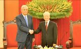 Tổng Bí thư Nguyễn Phú Trọng tiếp Tổng thống Kazakhstan