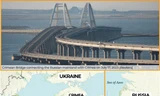 Cầu Kerch vừa mang ý nghĩa biểu tượng, vừa là mắt xích quan trọng về hậu cần cho lực lượng Nga trên bán đảo Crimea và chiến trường Ukraine. (Ảnh: Reuters)
