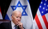 Tổng thống Mỹ Joe Biden trong chuyến thăm Israel ngày 18/10. (Ảnh: Reuters)