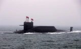 Tàu ngầm Trường Chinh 11 tham gia đợt diễn tập trên vùng biển ngoài khơi Thanh Đảo năm 2019. (Ảnh: PLA)