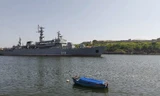 Tàu Hải quân Nga Perekop cập cảng Havana ngày 11/7. (Ảnh: CNN)