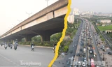 Giao thông Hà Nội ngày đầu nghỉ lễ: Đường trên cao ùn tắc, phía dưới thông thoáng