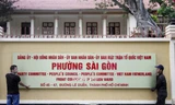 Cận cảnh bảng tên trụ sở phường Sài Gòn, Bình Thạnh
