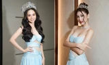 Hoa hậu Mai Phương xinh đẹp quyến rũ khi đụng váy cut-out với á hậu Ngọc Thảo