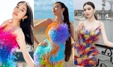 Thuỳ Tiên, Ngọc Thảo và dàn hậu diện mốt váy lông vũ giữa mùa hè 