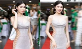Diện váy xẻ hông cực táo bạo, Á hậu Ngọc Thảo được khen nhan sắc ngày càng 'thăng hạng'