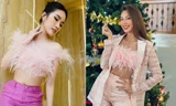 'Đụng' áo crop-top lông vũ lạ mắt: Thùy Tiên phối đồ thanh lịch, Á hậu Phương Anh gợi cảm bất ngờ
