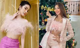'Đụng' áo crop-top lông vũ lạ mắt: Thùy Tiên phối đồ thanh lịch, Á hậu Phương Anh gợi cảm bất ngờ