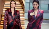 Cùng diện áo vest oversize: Tiểu Vy khoe khéo vòng 1 nóng bỏng, Minh Tú cực cá tính 