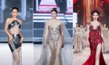 Hà Kiều Anh sexy với váy xuyên thấu, không kém cạnh các đàn em khi tái xuất sàn catwalk