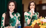 Trở về quê sau Miss World 2021, Hoa hậu Đỗ Thị Hà đi trao học bổng 