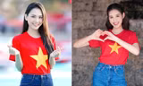 Đỗ Thị Hà, Mai Phương xinh đẹp mặc áo cờ đỏ sao vàng mừng ngày Quốc khánh 