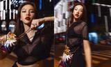 Hoa hậu Thùy Tiên mặc áo crop-top xuyên thấu, khoe vóc dáng nóng bỏng trên phố