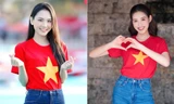 Đỗ Thị Hà, Mai Phương xinh đẹp mặc áo cờ đỏ sao vàng mừng ngày Quốc khánh 