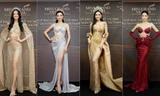 Thùy Tiên và dàn hậu khoe dáng nóng bỏng tại họp báo Miss Grand Vietnam 