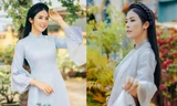 Ngọc Hân khoe nhan sắc xinh đẹp bên mẹ với áo dài