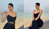 Hoa hậu Tiểu Vy mặc áo cúp ngực nóng bỏng chấm thi sơ khảo Miss World Vietnam 2022