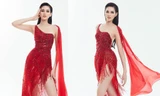 Đỗ Thị Hà mặc váy tua rua, khoe chân dài 1m1 sexy trong hoạt động cuối cùng ở Miss World