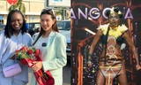 Sang Angola làm từ thiện, Thuỳ Tiên gặp lại người đẹp từng 'gây bão' tại cuộc thi Miss Grand 2021