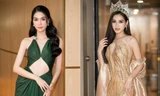 Đỗ Thị Hà diện váy vàng gold đẹp tựa 'nữ thần', Á hậu Phương Anh mặc váy cut-out táo bạo