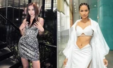 Thuỳ Tiên khoe dáng nóng bỏng với váy hoạ tiết da báo, H'Hen Niê khoe vòng 1 táo bạo