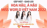 Top 3 Miss World Vietnam 2022 giao lưu cùng độc giả báo Tiền Phong 