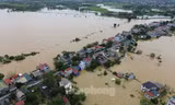 Hà Nội: 54 thôn xóm tại Chương Mỹ bị ngập sâu, 8-10 ngày nữa nước mới rút