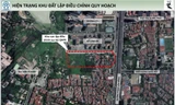 Vị trí khu đất lập điều chỉnh quy hoạch.