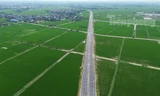 Ảnh cận tuyến đường xuyên cánh đồng lúa, tổng đầu tư 524 tỷ đồng ở Hà Nội 