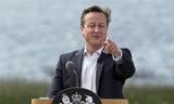Thủ tướng Anh David Cameron phát biểu trong cuộc họp báo tại hội nghị thượng đỉnh G8 hôm 18/6